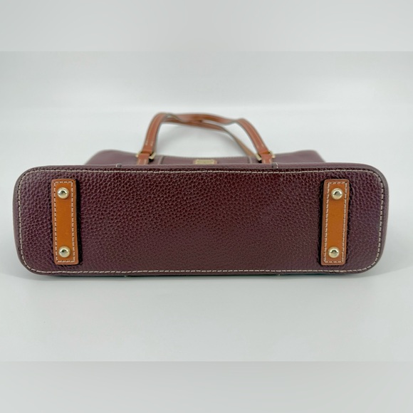 Dooney & Bourke Burgundy Leather Tote Bag - Picture 3 of 7